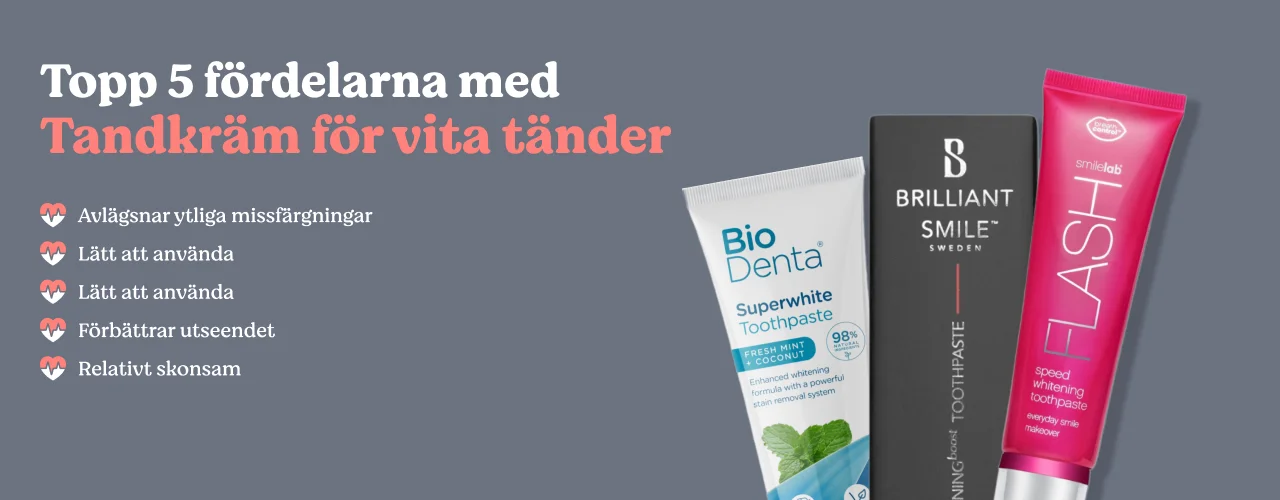 Tandkräm för vita tänder