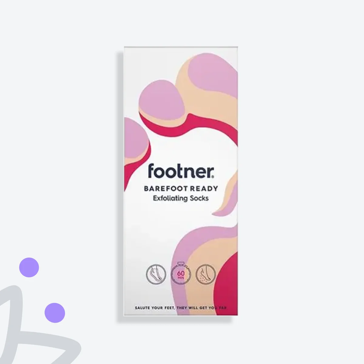 Footner exfoliering fötter